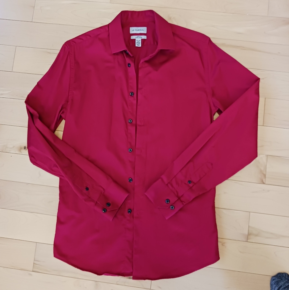 Men's dress shirt beautiful red